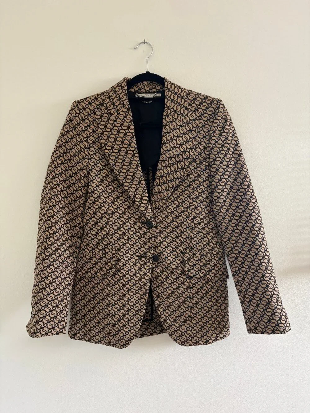 Stella McCartney Wool-Blend Jacquard Blazer - Sand